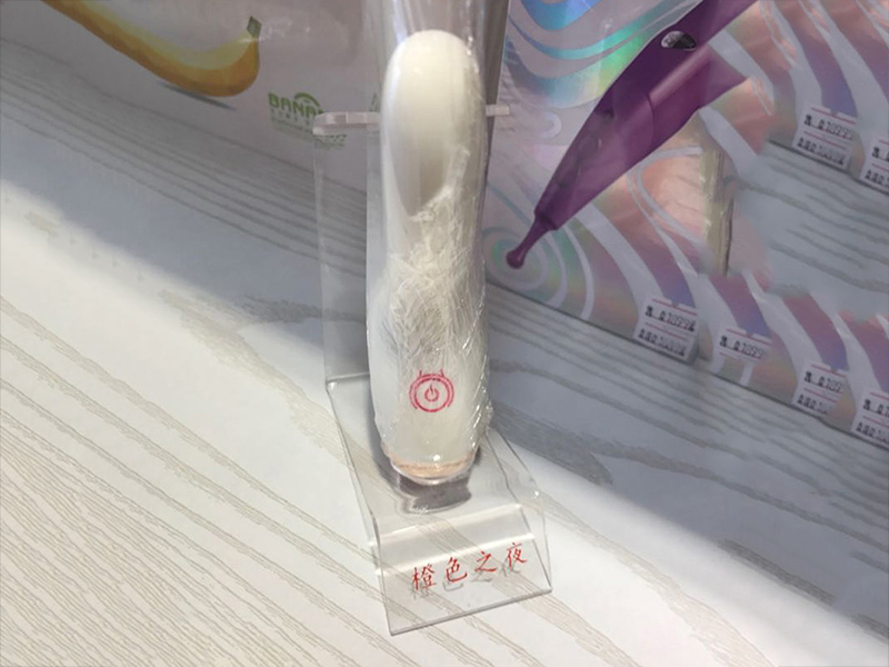 Personalized acrylic female vibrator display stand