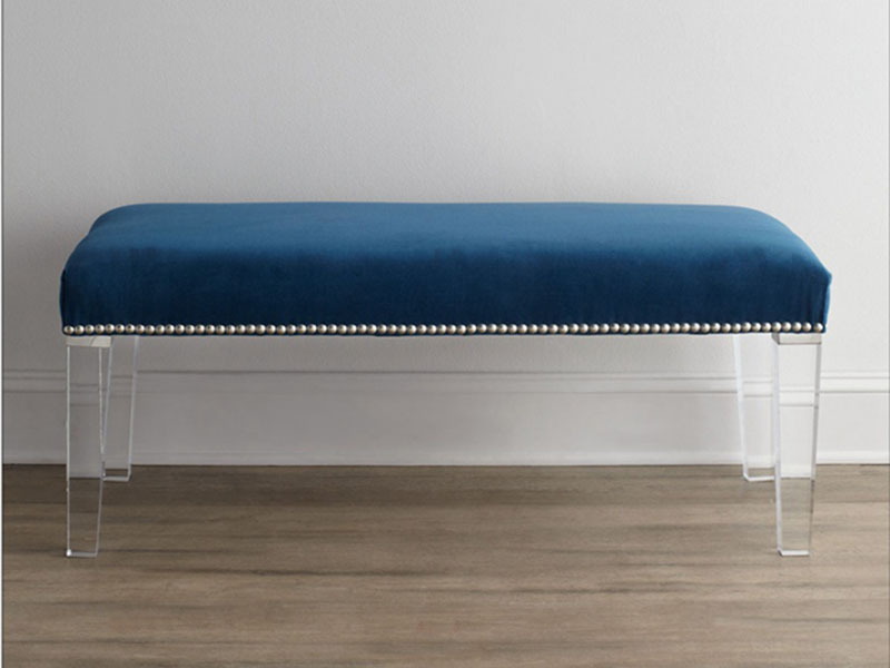 Transparent Acrylic Long Stool Sofa Manufacturer C