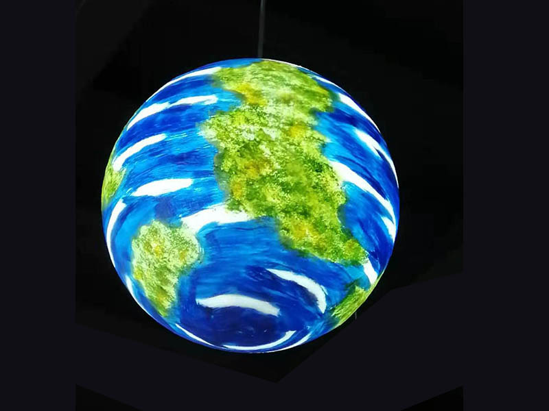 Earth shape pc big ball decoration lamp factory cu